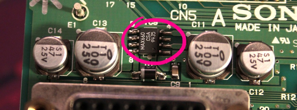 Small IC and capacitors